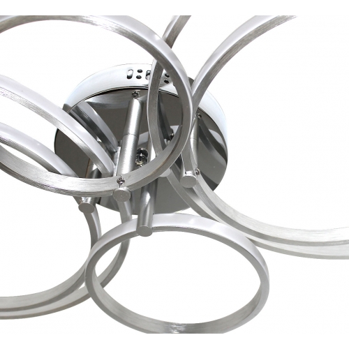 Srebrny plafon LED 90x64cm 3000K 52Watt - P145